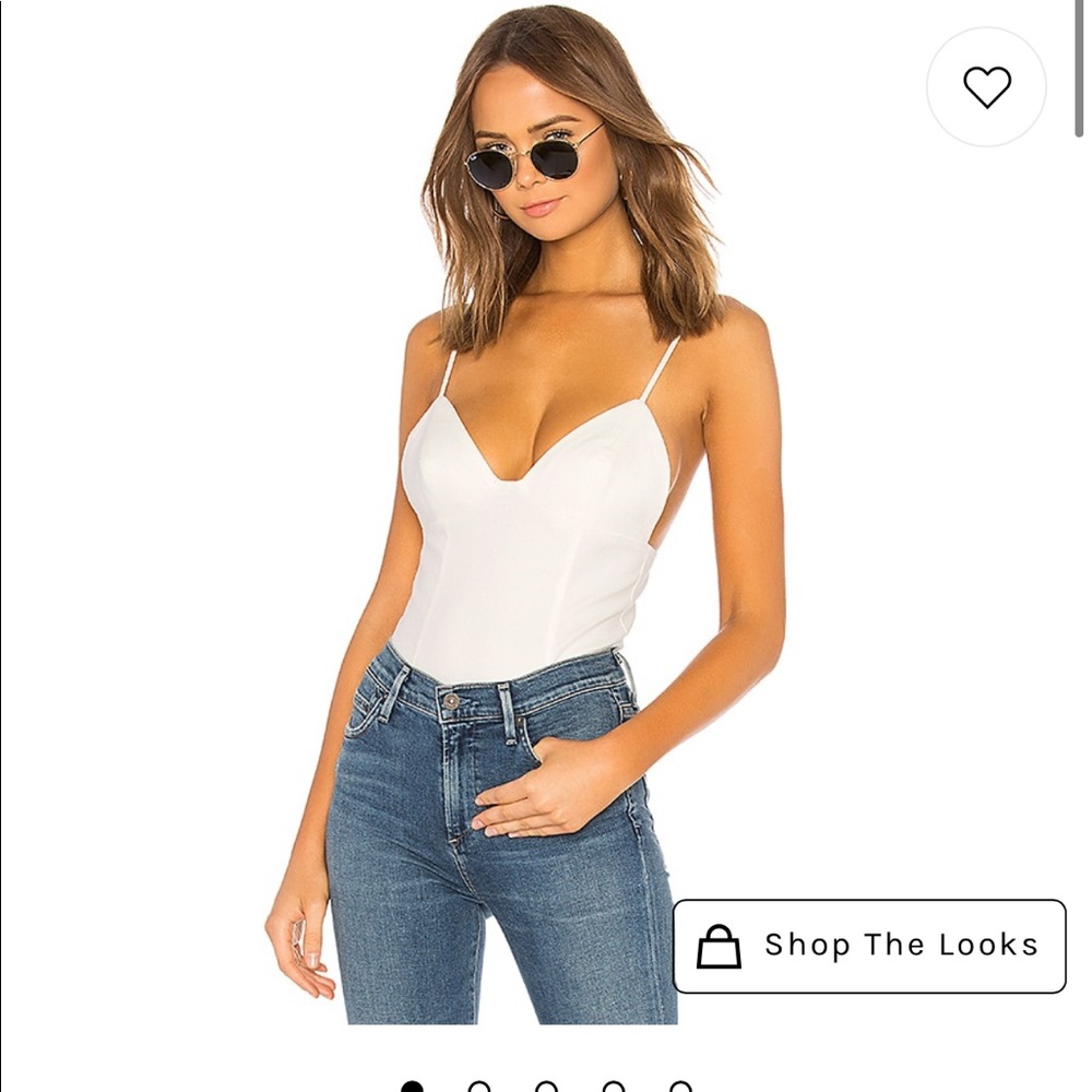 Superdown White Bodysuit - image 1